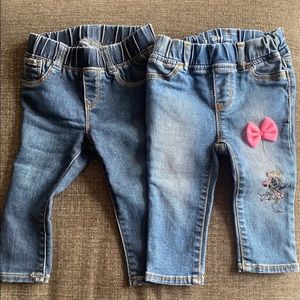 2 Pairs Of GAP Baby Jeggings
